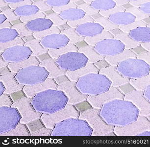 in oman abstract pavement in the old steet and colors