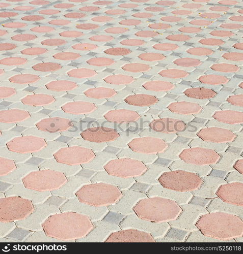 in oman abstract pavement in the old steet and colors