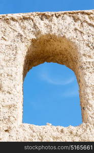 in oman the old ornate window for the mosque