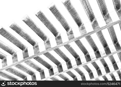 in oman the wooden abstract roof near sky background