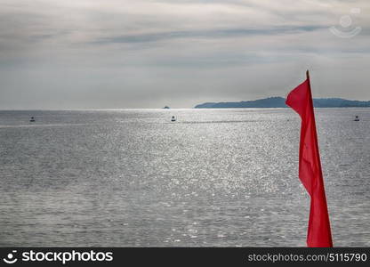 in philippines island the pacific ocean clouds and lights view from a boat