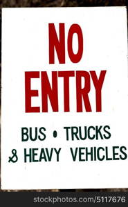 in philippines old dirty label of no entry signal concept