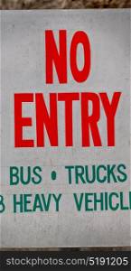 in philippines old dirty label of no entry signal concept
