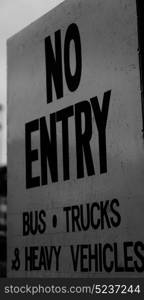 in philippines old dirty label of no entry signal concept