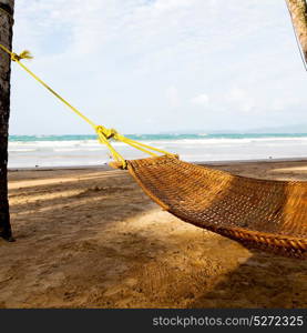 in philippines view from an hammock near ocean beach and sky concept of relax