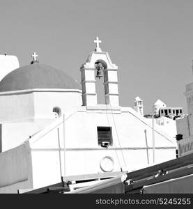 in santorini greece old construction and the sky