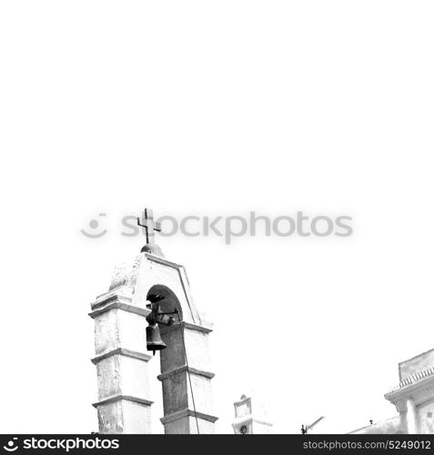 in santorini greece old construction and the sky