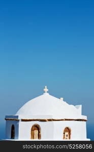 in santorini greece old construction and the sky