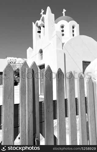 in santorini greece old construction and the sky