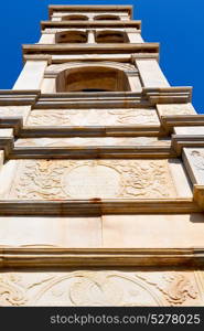 in santorini greece old construction and the sky