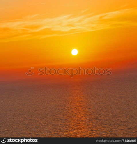 in santorini greece sunset and the sky mediterranean red sea