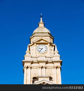 in south africa close up of the blur city hall of cape town and clear sky