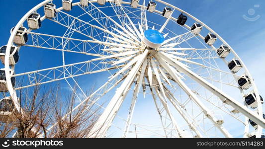 in south africa close up of the blur ferris weel texture background and sky