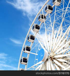 in south africa close up of the blur ferris weel texture background and sky