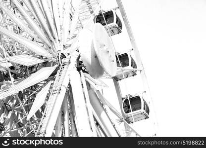 in south africa close up of the blur ferris weel texture background and sky