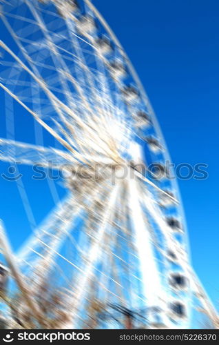 in south africa close up of the blur ferris weel texture background and sky