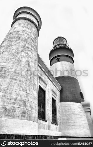 in south africa coastline cape of good hope and lighthouse