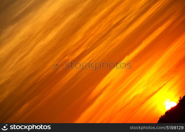 in south africa red sunset in the cloud like abstract background