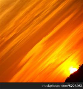 in south africa red sunset in the cloud like abstract background