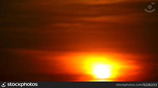 in south africa red sunset in the cloud like abstract background blur