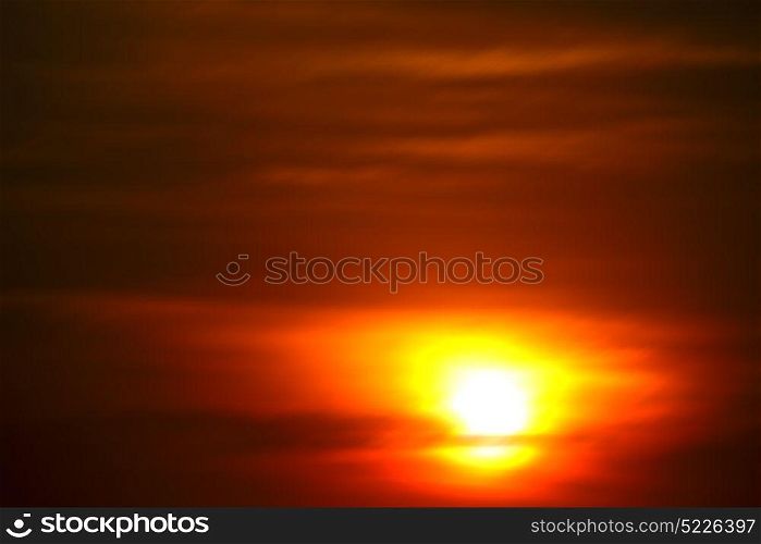 in south africa red sunset in the cloud like abstract background blur