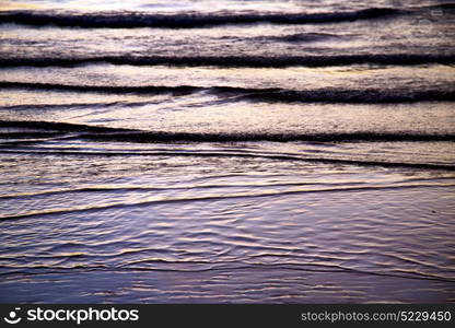 in thailand water south china sea kho tao bay abstract of a gold orange line