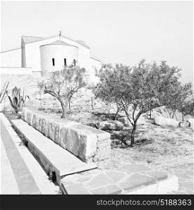 in the antique monastery religion site of mount nebo in jordan