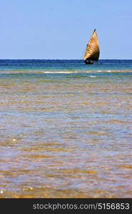 in the blue lagoon relax and boat in madagascar coastline nosy iranja