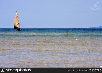 in the blue lagoon relax and boat in madagascar coastline nosy iranja