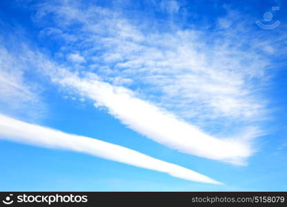 in the blue sky white soft clouds and abstract background