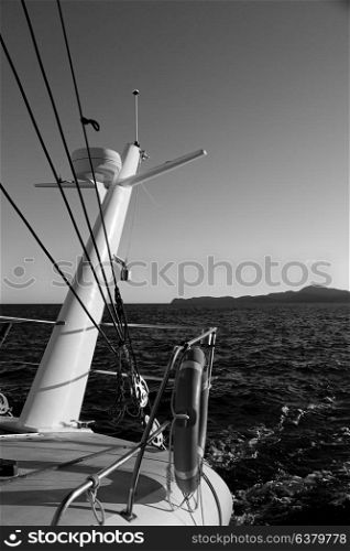 in the clear empty sky the catamaran radar conceot of safety
