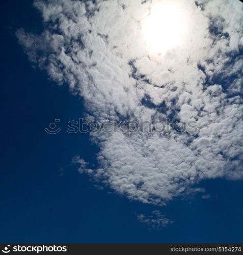 in the cyclades sea of greece sun light and backlight from the clouds