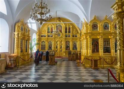 In the Holy Transfiguration Cathedral of the Solovetsky monastery, Arkhangelsk oblast, Russia.