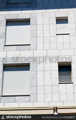 in the italy window and door white colors wall old architecture