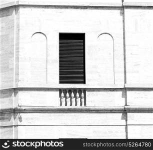 in the italy window and door white colors wall old architecture