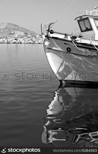 in the mediterranean sea cruise greece island in santorini europe boat harbor and pier