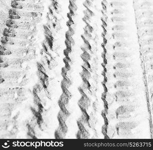 in the sand and direction texture oman desert track of some cars