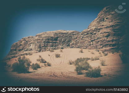 in the wadi rum desert of jordan sand and mountain adventure destination