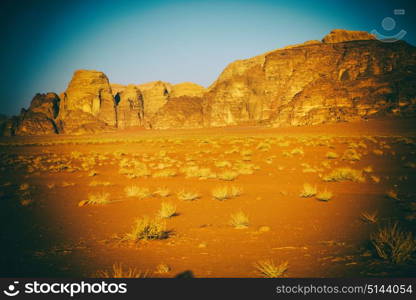 in the wadi rum desert of jordan sand and mountain adventure destination