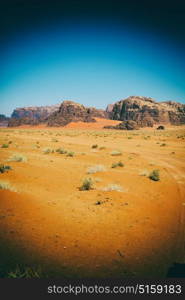 in the wadi rum desert of jordan sand and mountain adventure destination