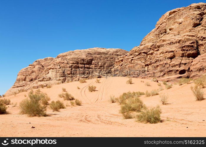 in the wadi rum desert of jordan sand and mountain adventure destination