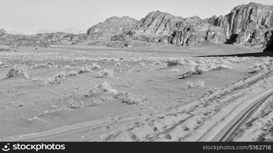 in the wadi rum desert of jordan sand and mountain adventure destination