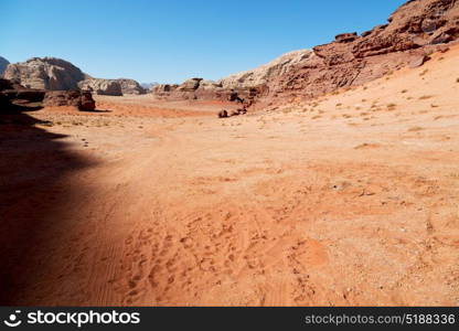 in the wadi rum desert of jordan sand and mountain adventure destination