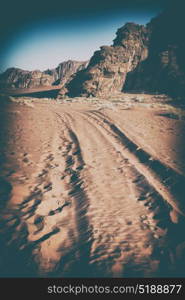 in the wadi rum desert of jordan sand and mountain adventure destination