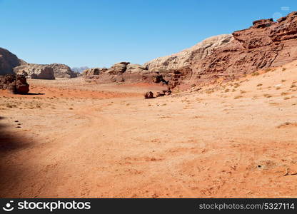 in the wadi rum desert of jordan sand and mountain adventure destination