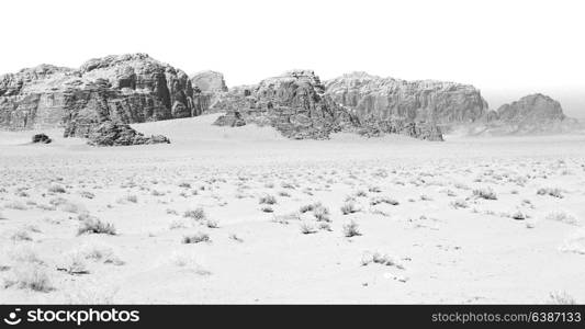 in the wadi rum desert of jordan sand and mountain adventure destination