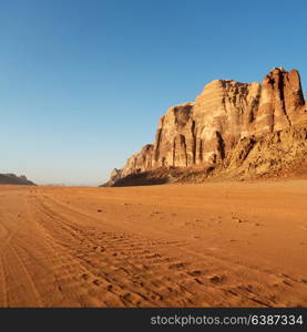 in the wadi rum desert of jordan sand and mountain adventure destination