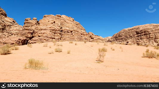 in the wadi rum desert of jordan sand and mountain adventure destination