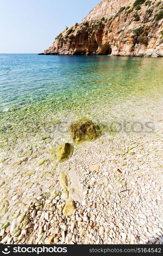 in thurkey antalya lycia way water rocks and sky near the nature