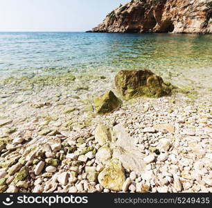 in thurkey antalya lycia way water rocks and sky near the nature